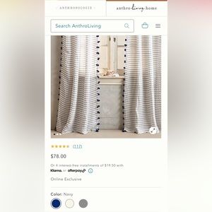 Anthropologie Pom Tassel Curtain Panels